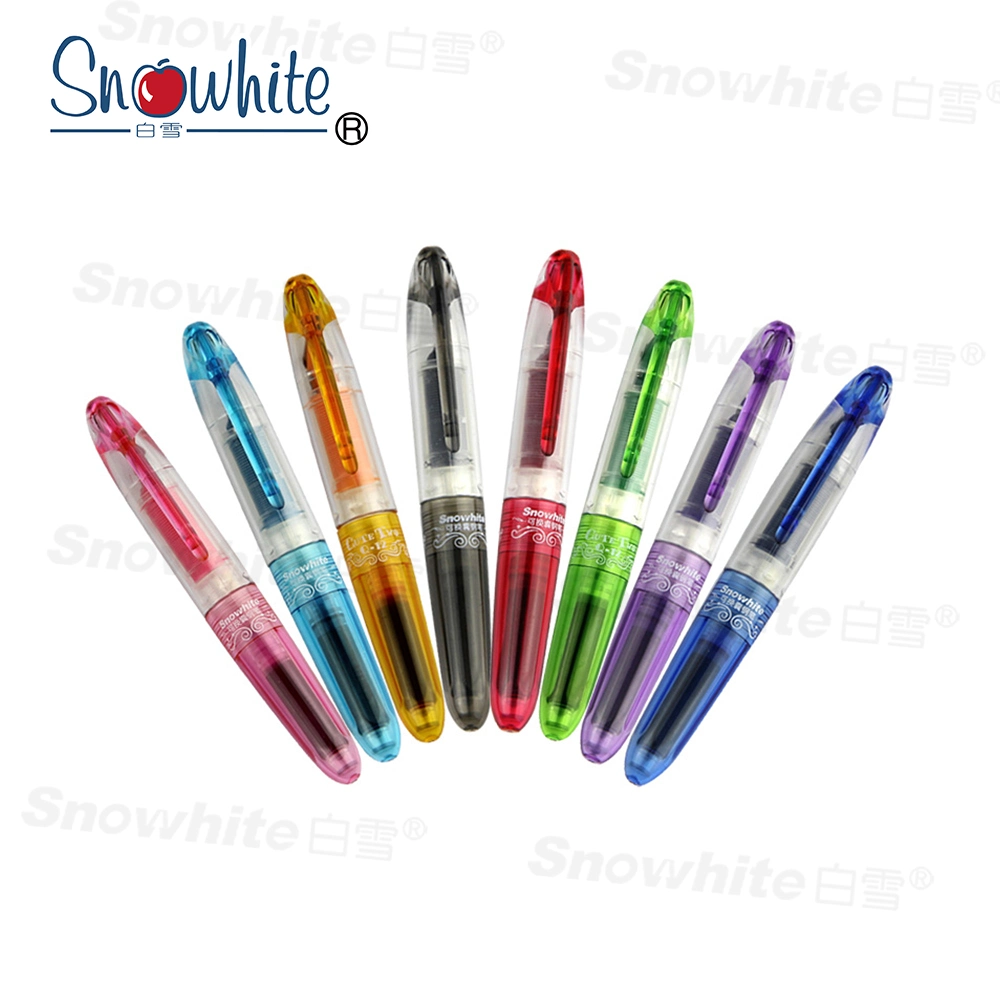 Office Supply Promotional Gift Plastic Pen Q12 with Cartridge, Multi Pen Assorted Roller+Fountain Pen+Highlighter