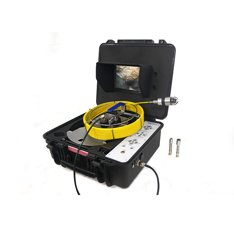 Basic Customization 360 Degree Rotate Industrial Drain Pipe Plumbing Inspection Push Rod Borescope Flexible Camera with Locator