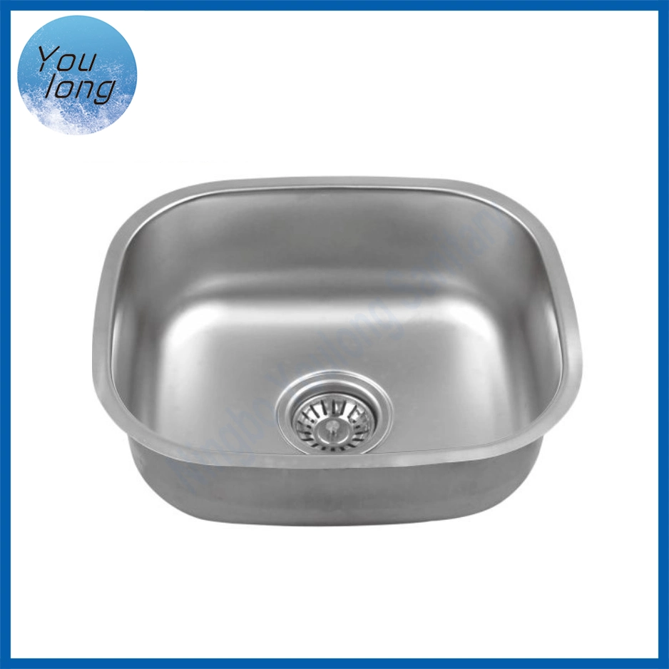 Cheap Wholesale Kitchen Sinks with Polished Stainless Steel Single Bowl Kitchen Sinks