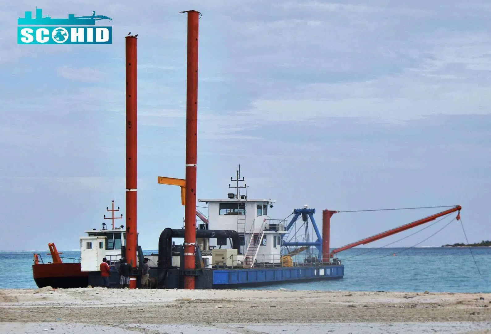 SCO HID Hochleistungs-Dredge-Pumpe hoher Wasserdurchfluss lang Spuds Reclamation Ausrüstung zum Verkauf