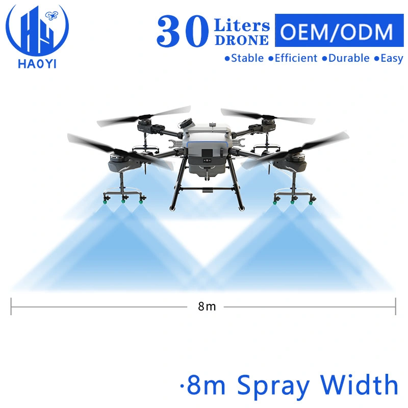 Drohne Herstellung 15 Ha/Stunde Lange Reichweite 30 Liter Sterilisation Schnell Laden von UAV Drohnen 45 kg Nutzlast Landwirtschaftliche Spraying Drohne mit Doppelte Fpv-Kamera
