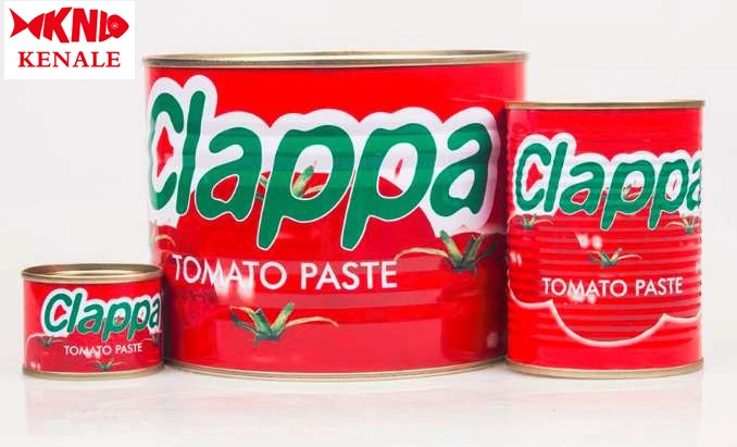 Cheap Price Canned Tomate Paste Supplier with OEM Brand22-24% 28-30% Double Concentrate Red Color Tomato Sauce