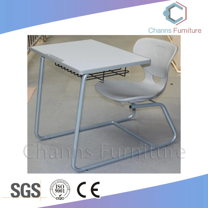 Estudante único Combo azul moderno mesa e cadeira sobre mobiliário escolar (CAS-SD1828)
