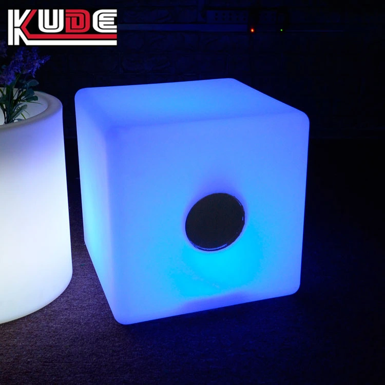 Cubo sensível ao som iluminado por LED Design Bluetooth que brilha no Bluetooth escuro