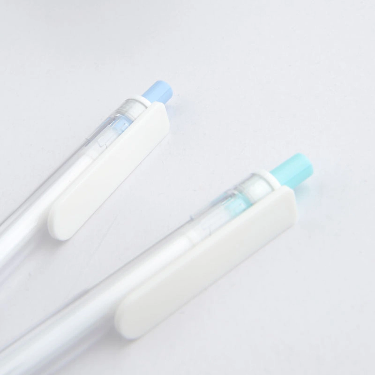 Fancy OEM Cheap Plastic Transparent Promo Smooth Writing Ball Pen