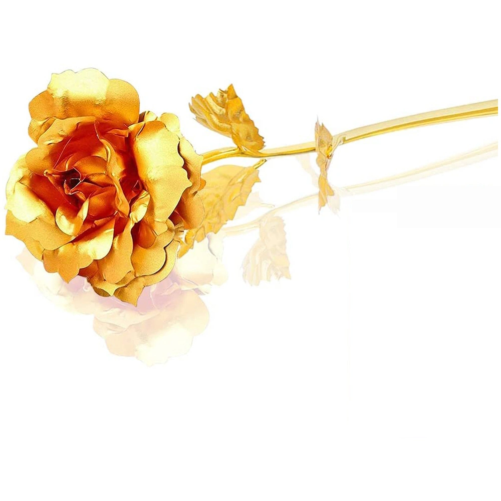 Inunion Artificial 24K Gold Foil Flower with Gift Box