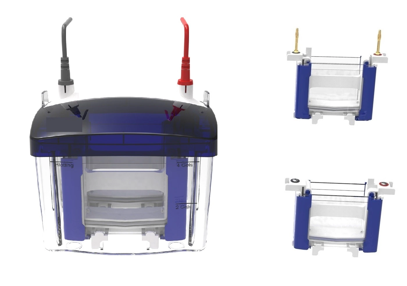 4-Gel Gel de electroforesis vertical prefabricados Mini sistema de Equipamiento de laboratorio