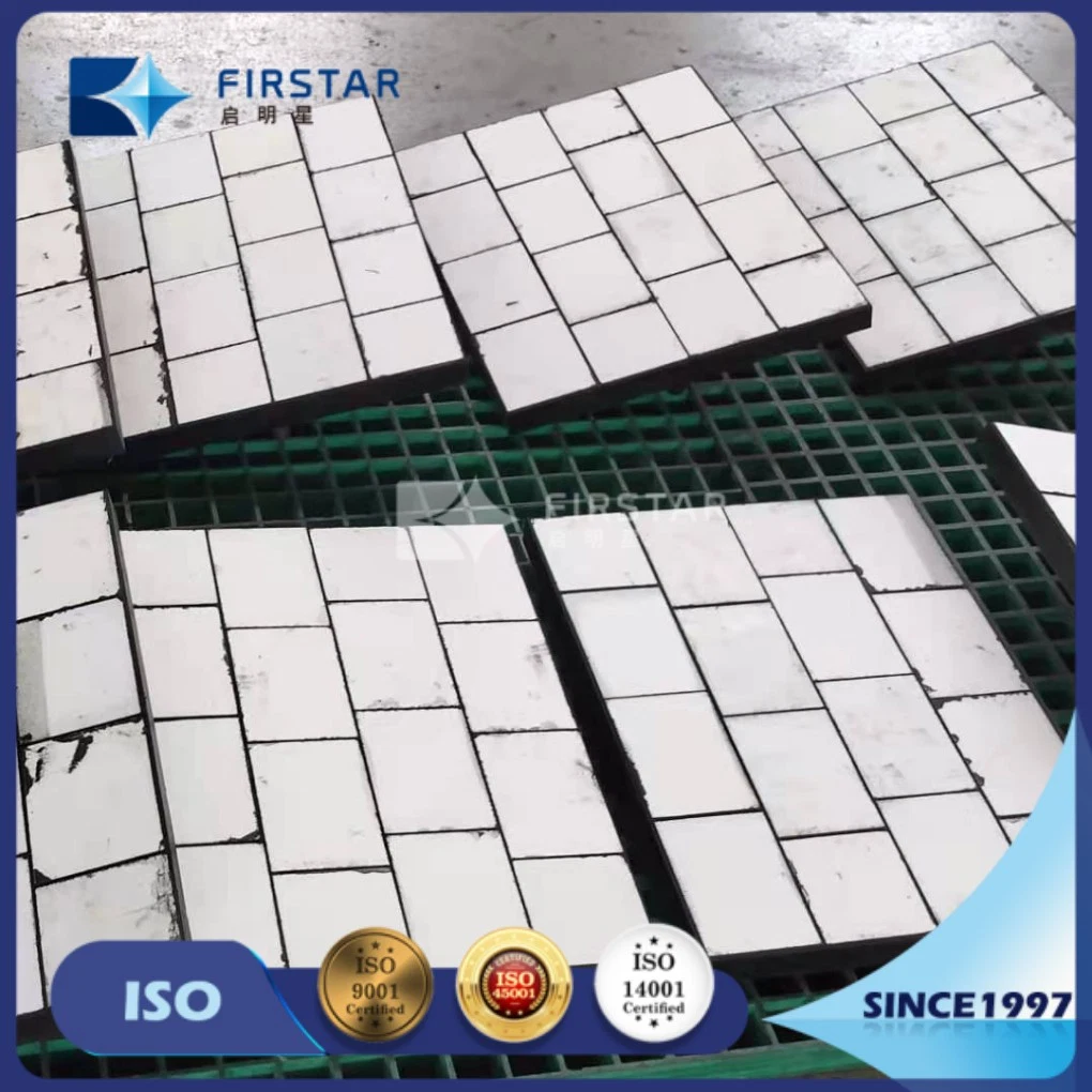 Wear and Impanct Resistant Ceramic Rubber Composited Panels 300*150*64mm