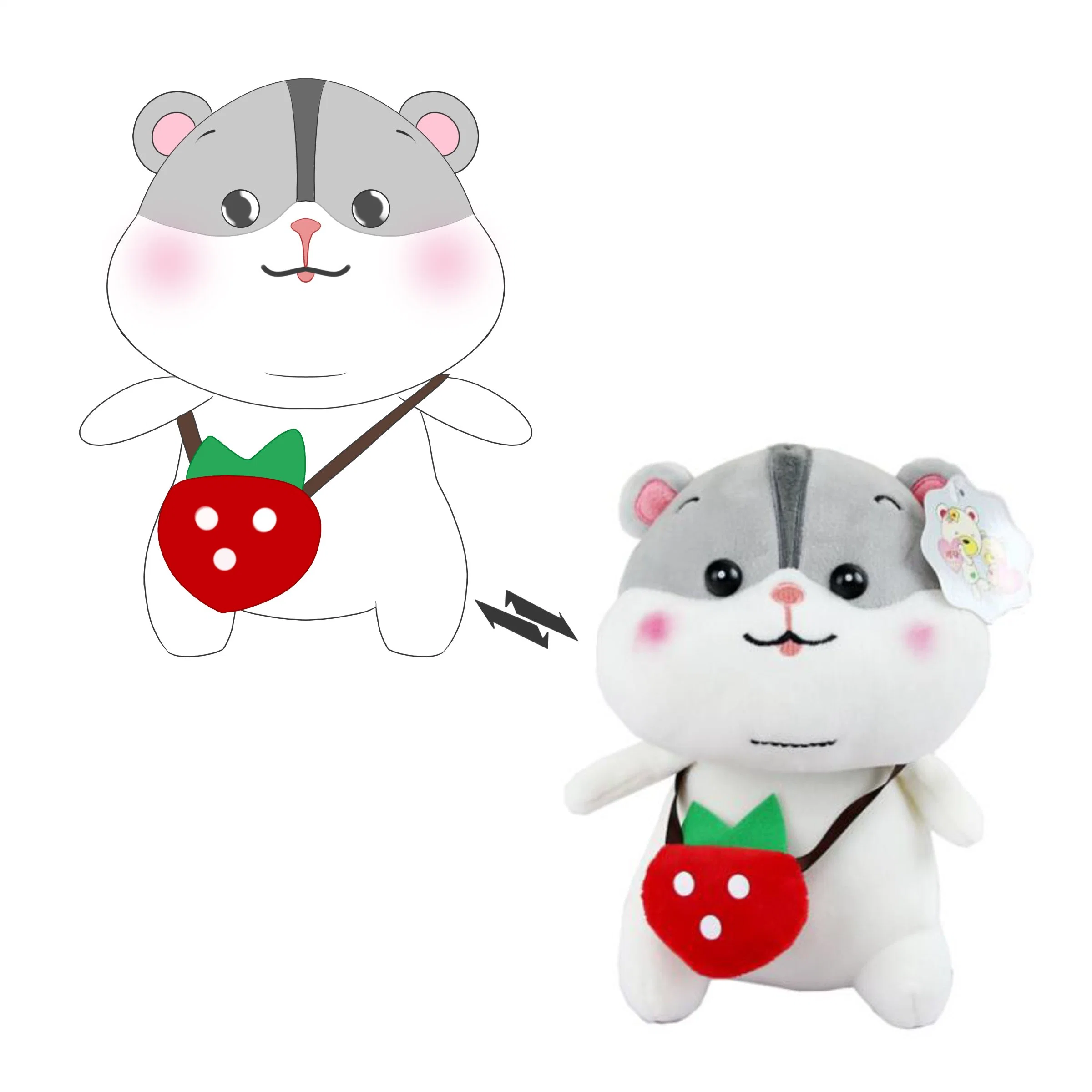 China Factory Custom Plush Toy Stuffed Animal Cute Mascot Promotional Gift