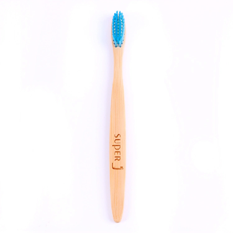 Fabrique la brosse à dents en bambou Soft Bristle peut personnaliser le logo pour adulte Brosse à dents en bambou