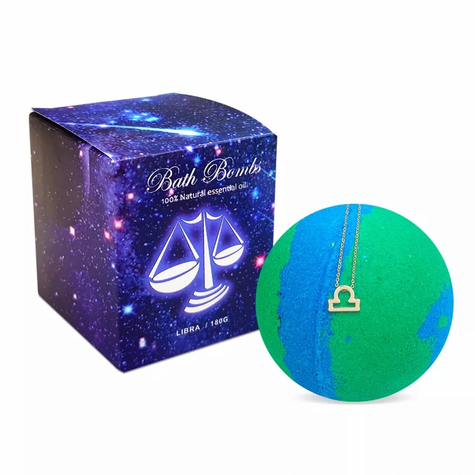 a New Style with a Libra Necklace to Find Your Exclusive Libra Constellation Bath Salt Ball. Colorful Colors Symbolize Colorful