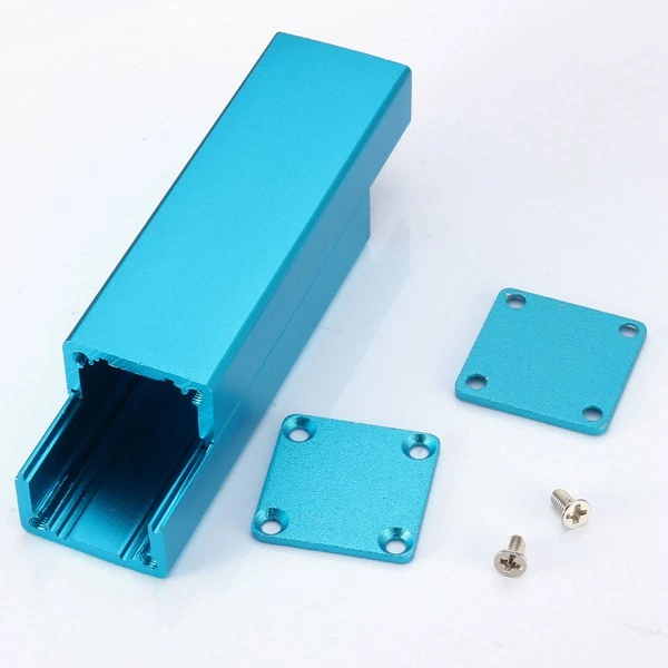 CNC Machining Blue Anodized Aluminum 6061 Bluetooth Empty Speaker Enclosure Case