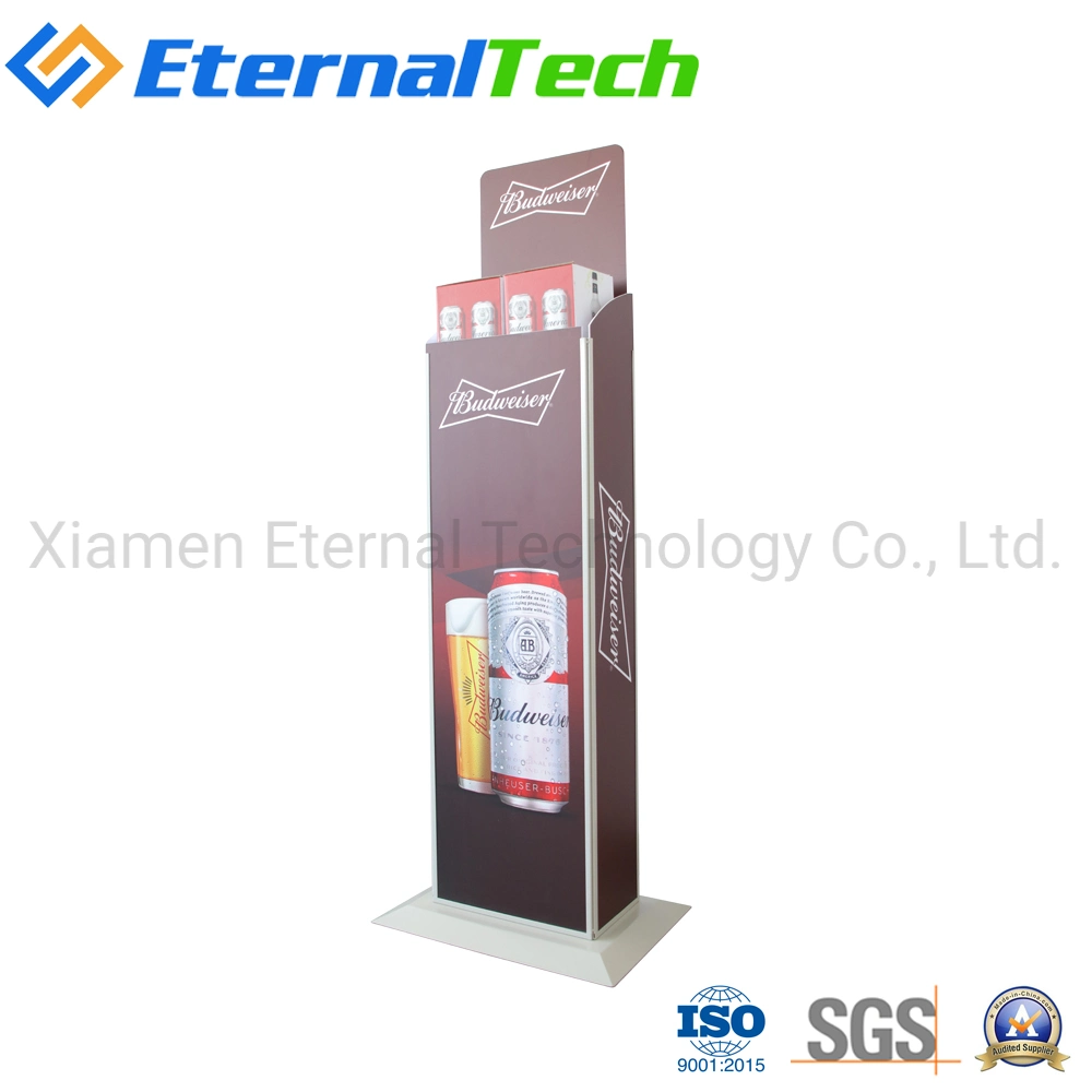 ISO Vertical Vendor Rack Spring-Loaded Beverage Beer Dispenser Automatic Products Push up Stand