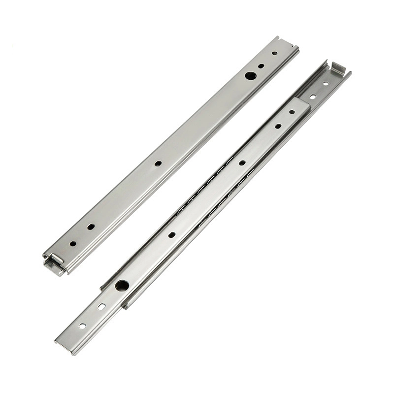 Furniture Accesories Stainless Steel Channel Telescopic 27mm Drawer Slides