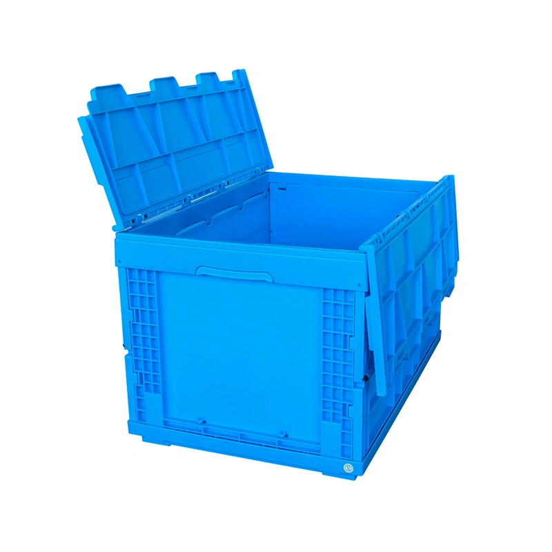 Longshenghe Heavy Duty Folding and Moving Logistics Turnover Plastic Boxes for Transport for Free Sample