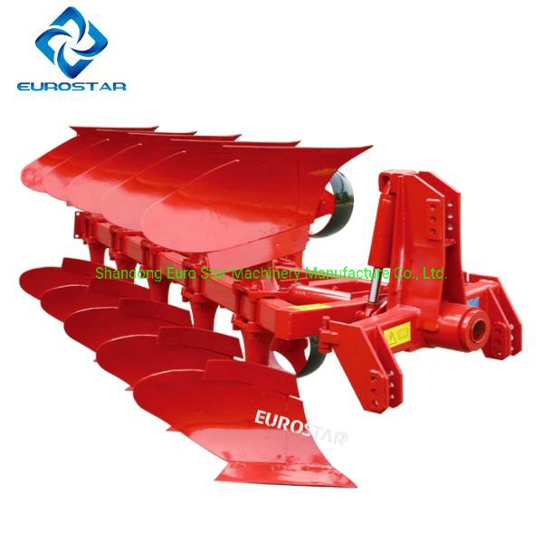 Working Width 1.2m 1lf-430 Hydraulic Flip Plow for 70-90HP Tractor Disc Plough Heavy Duty Paddy Filed Farm Grill Agricultural Machinery Rotary Plow