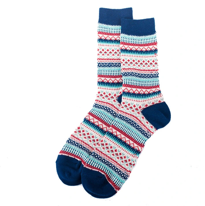 Custom Classic Mix Color Cotton Crew Mens Bulky Socks