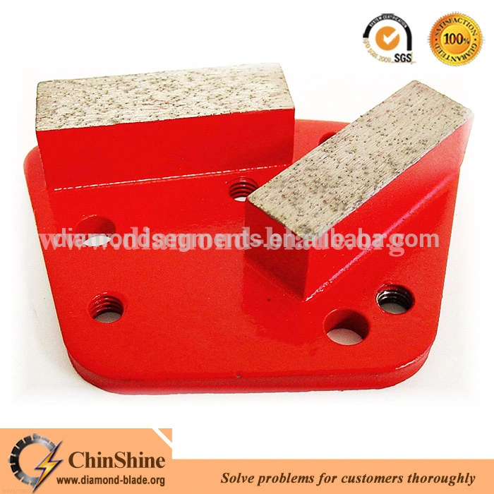 2 Round Segments Concrete Diamond Grinding Segment for Floor Grinding Machine