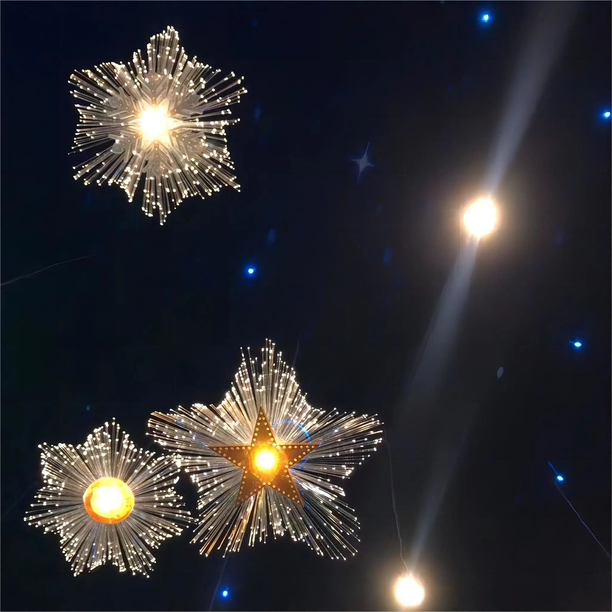 OEM Factory Customized Fiber Optic Light LED Fibre Optic Light Fiber Optic Outdoor Street Lights Outdoor Lighting Jellyfish Hanging Lights Manufacturer in China