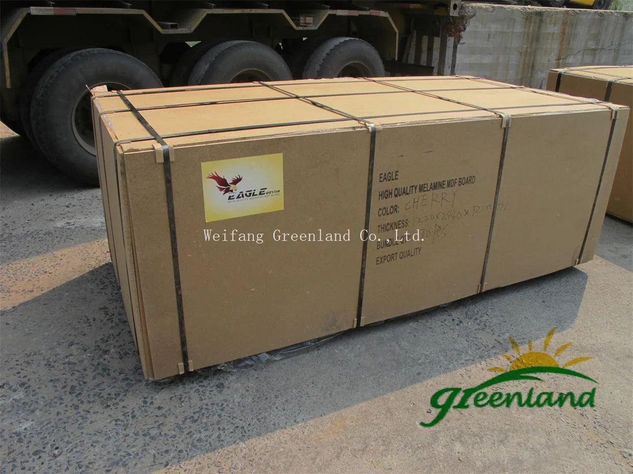 Melamine MDF/Laminated MDF Fiber Board with Embossed Film