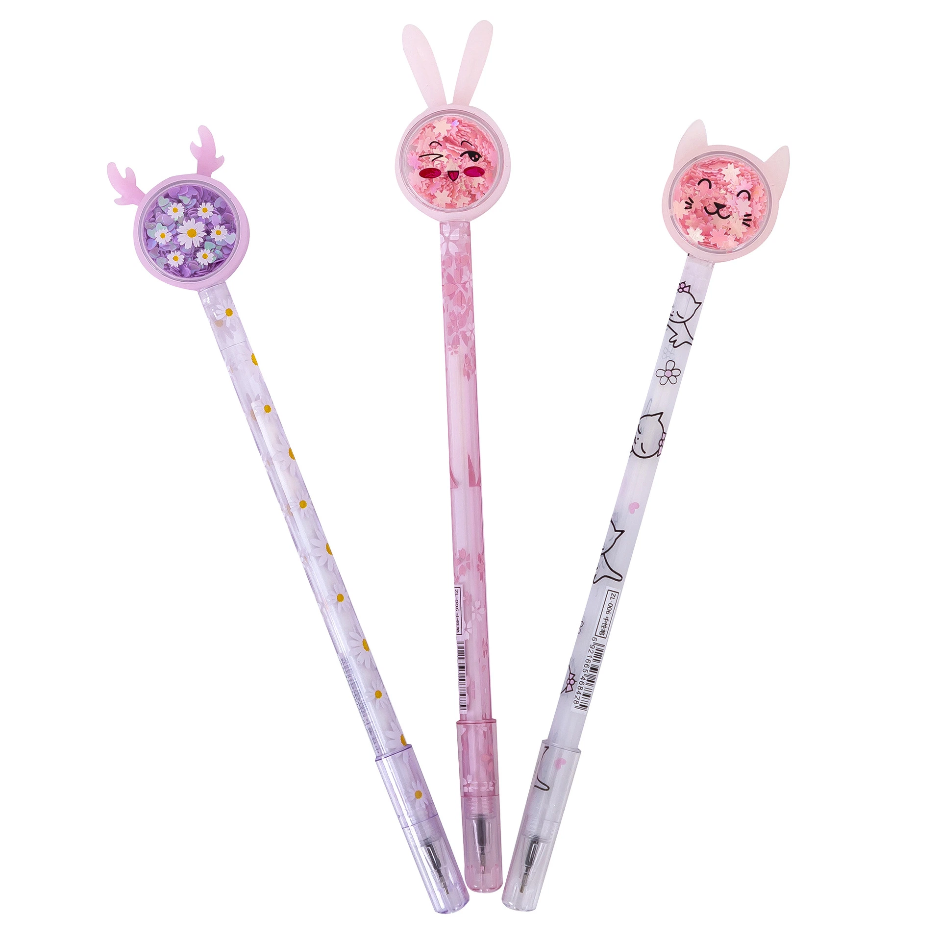 Wholesale/Supplier Rabbit Reindeer Butterfly Glitter Transparent Gel Pen