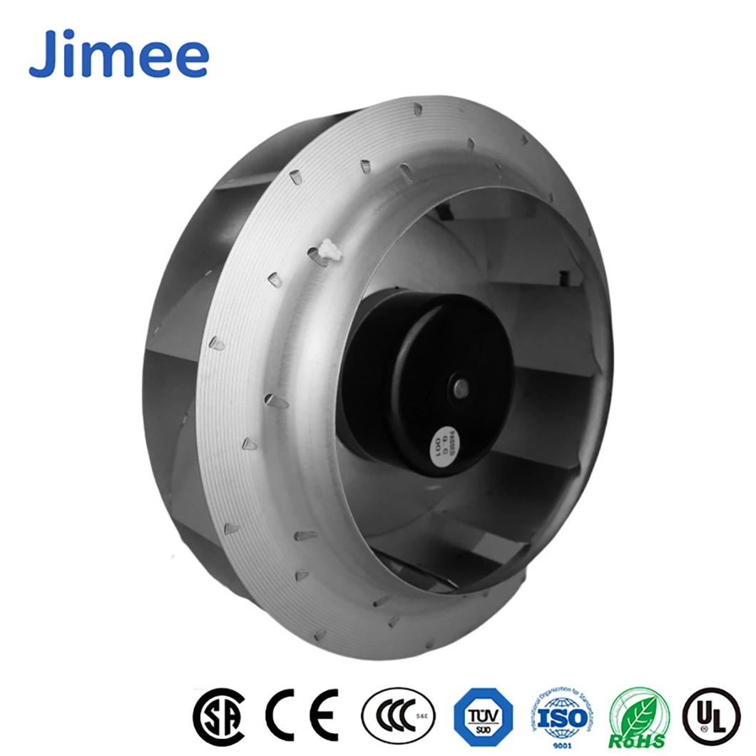 El motor del ventilador Gabinete Jimee China Fabricación JM120d4a1 de protección IP44 Clase Ce Ventiladores centrífugos de Material de la hoja de hierro de rociado del ventilador para centrífugas de ventilación de aire