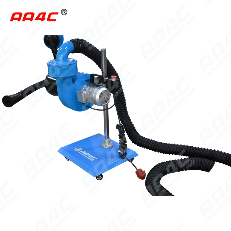 AA4c Car Exhaust Extracting System Auto Vehicle Exhaust Dolly for Car with Single or Dual Pipe Control Customize Size