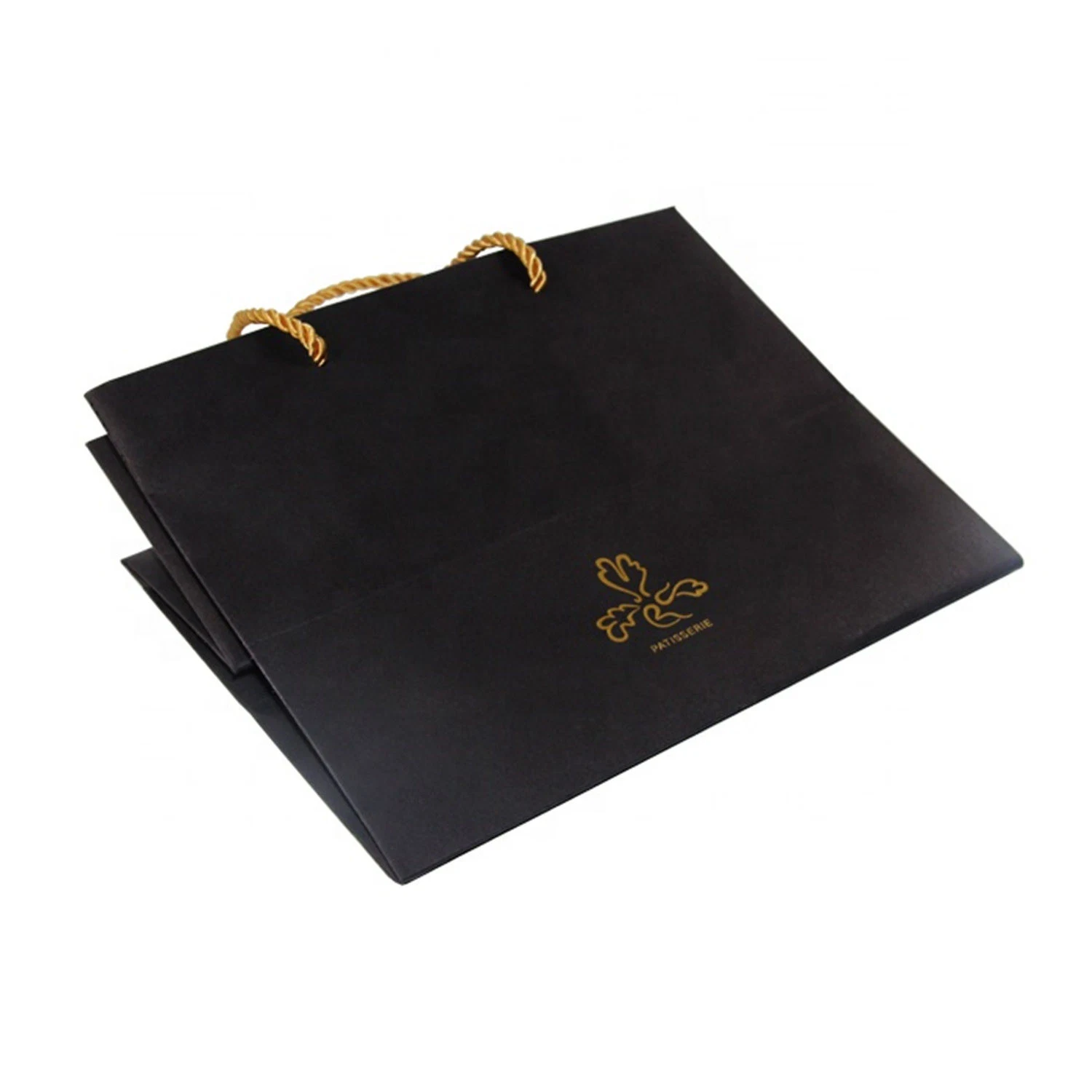 High-End Special Hot Stamp Custom Logo Paper Gift Bag, Takeaway Bag with Cotton Rope Handle