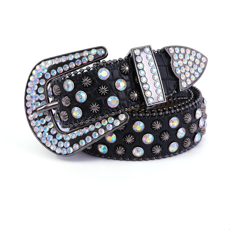 Custom Your Logo Wholesale/Supplier Bling Bling Diamond Beaded Belts Girls Women&prime; S Rhinestone Belt