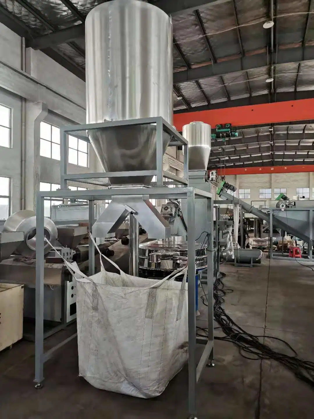 Plastic Bottle Flake Scrap Film Bags Recycling Washing Squeezing Drying Granulating Machine