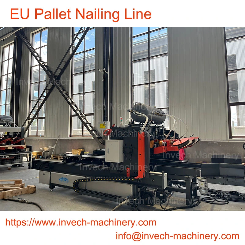 Standard EU Blocks Pallet Machine Wooden Pallet Assembly Line