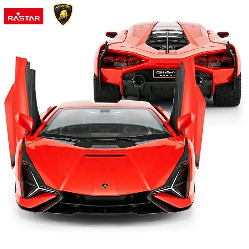 Rastar Lamborghini Scale Model Interactive RC Car Electronic Toys for Children Electric Plastic Window Box AA 1: 14