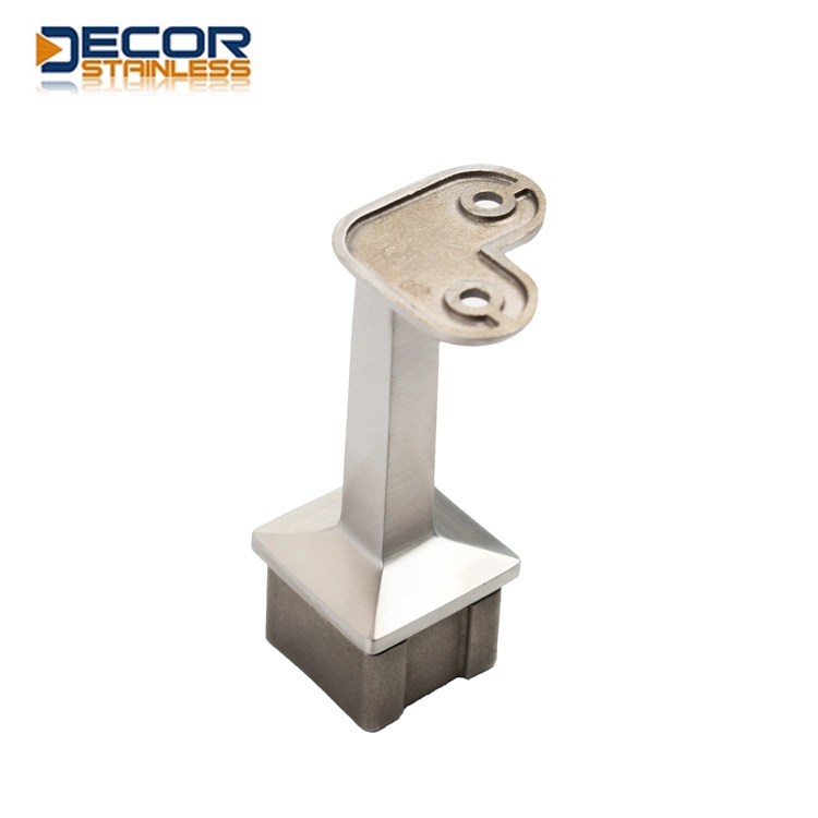 Stainless Steel Square Post Toprail Support 90 Degree Round Railing Bracket