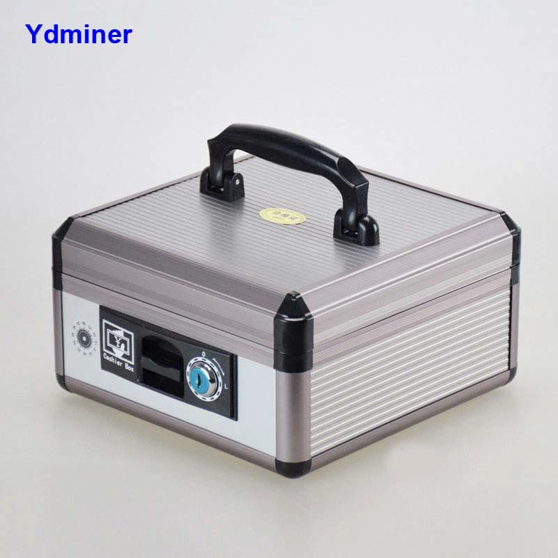 Wholesale Money Safe Aluminum Custom Cash Storage Box with Key Lock