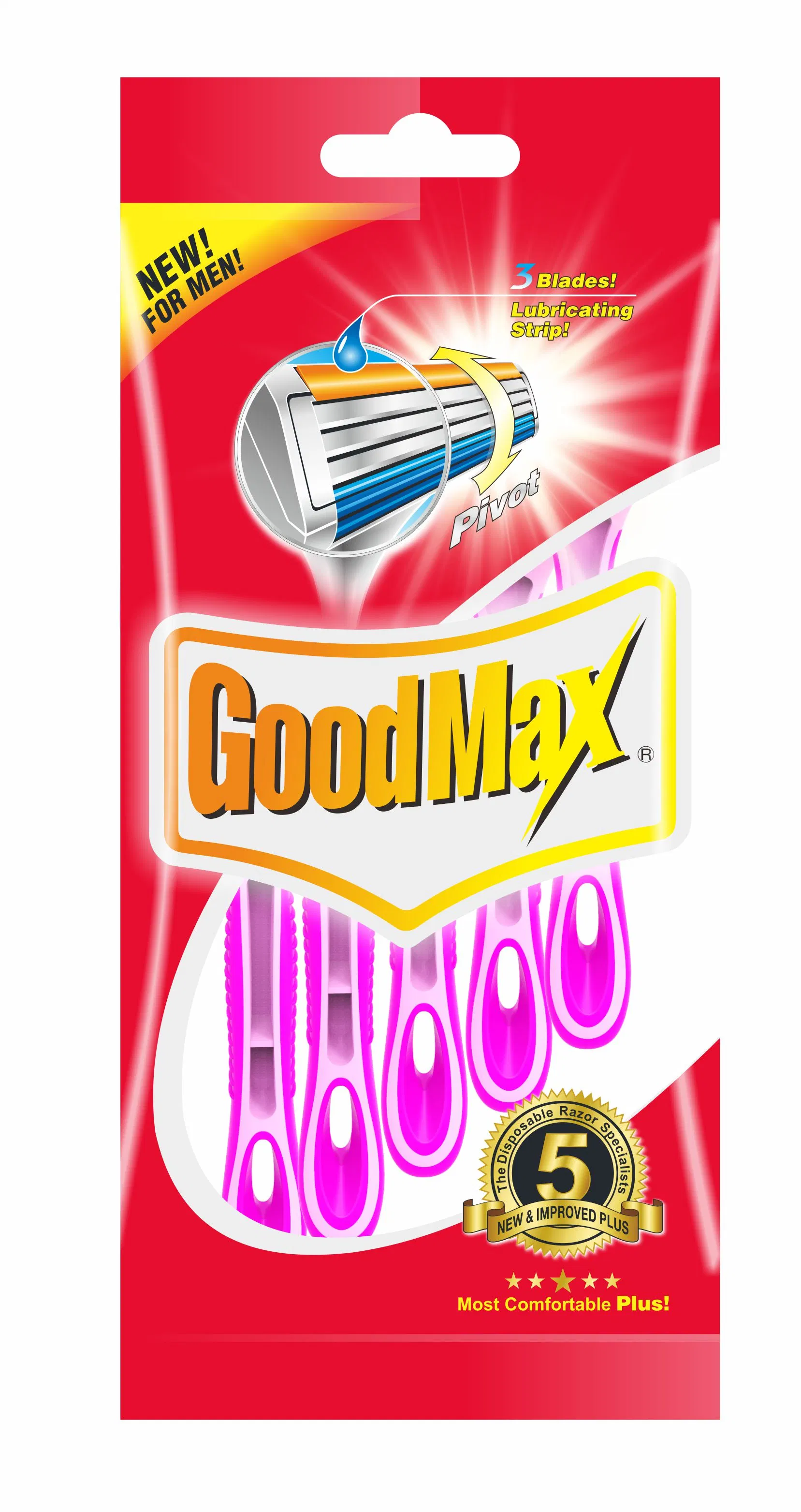 Navaja de afeitar Jiali Triple hoja de afeitar desechables Goodmax