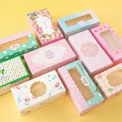 New Fashion Fancy Window Sweet Pie Boxes Folded Biscuit Package Boxes