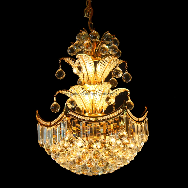 Muslim Design Small Candle Chandelier Crystal Lamp for Living Room Lighting