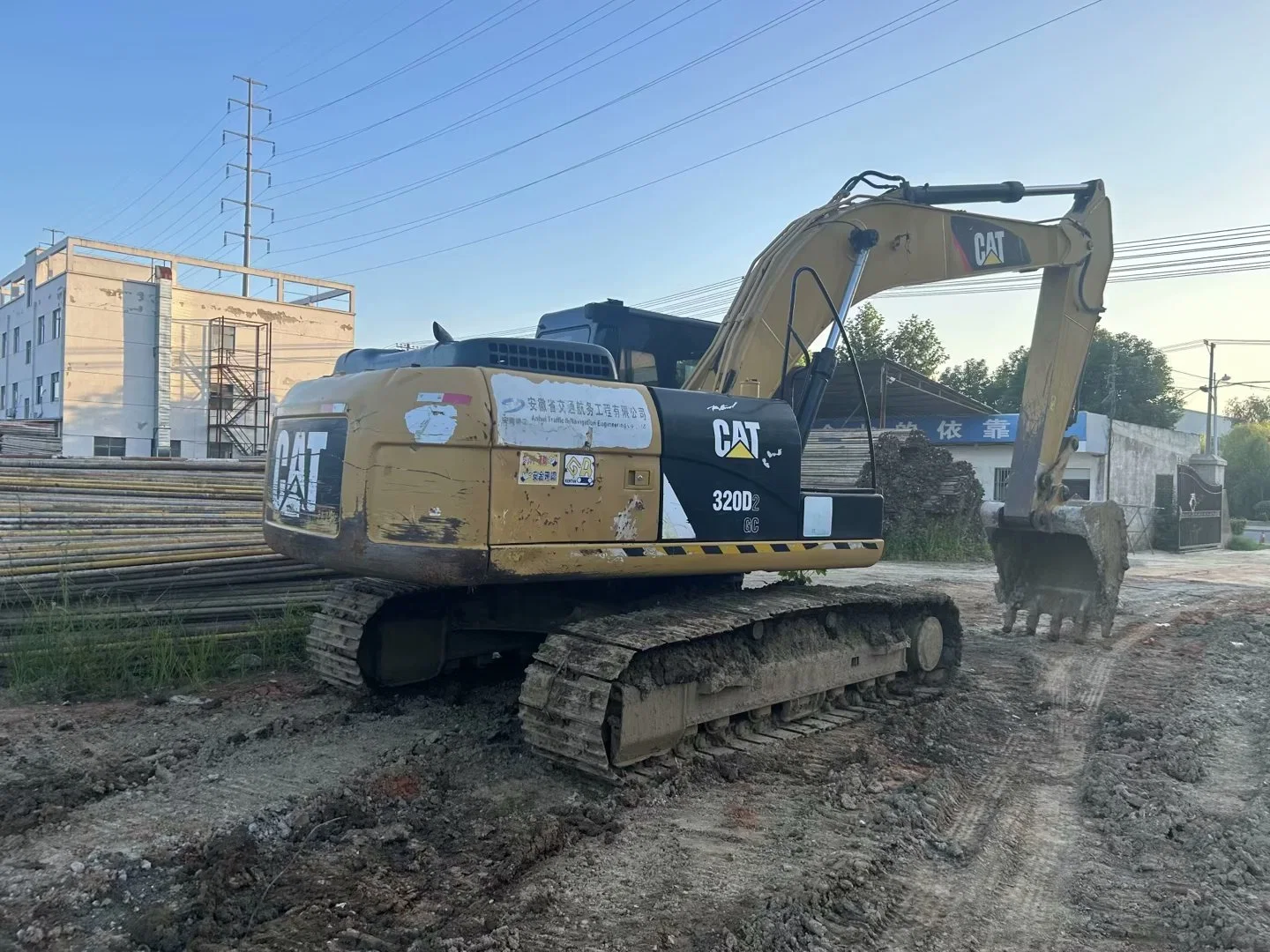 Lndustry pesados usados na Cat305 Escavadeira de esteiras Cat320 Cat320d máquinas de escavação