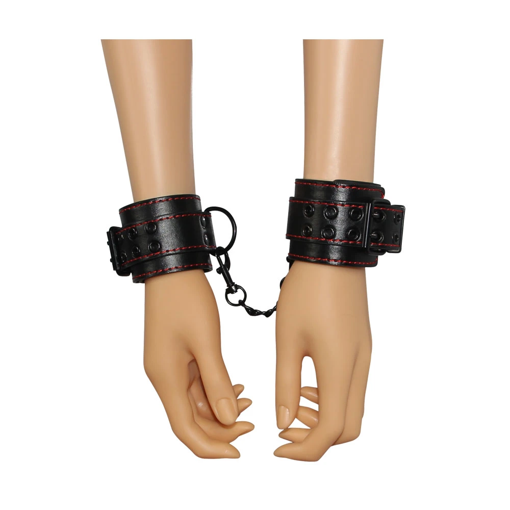 Sm Fetish Pleasure Wrist Ankle Bound Sex Adult Bondage Bdsm Series - Handcuffs Footcuffs Sm with Discipline Supplies Bdsm Sex Toy Restraint Slave Game