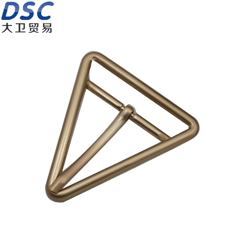 Recorte de la hebilla del cinturón de aleación de trinchera geométrica del triángulo cubra la hebilla