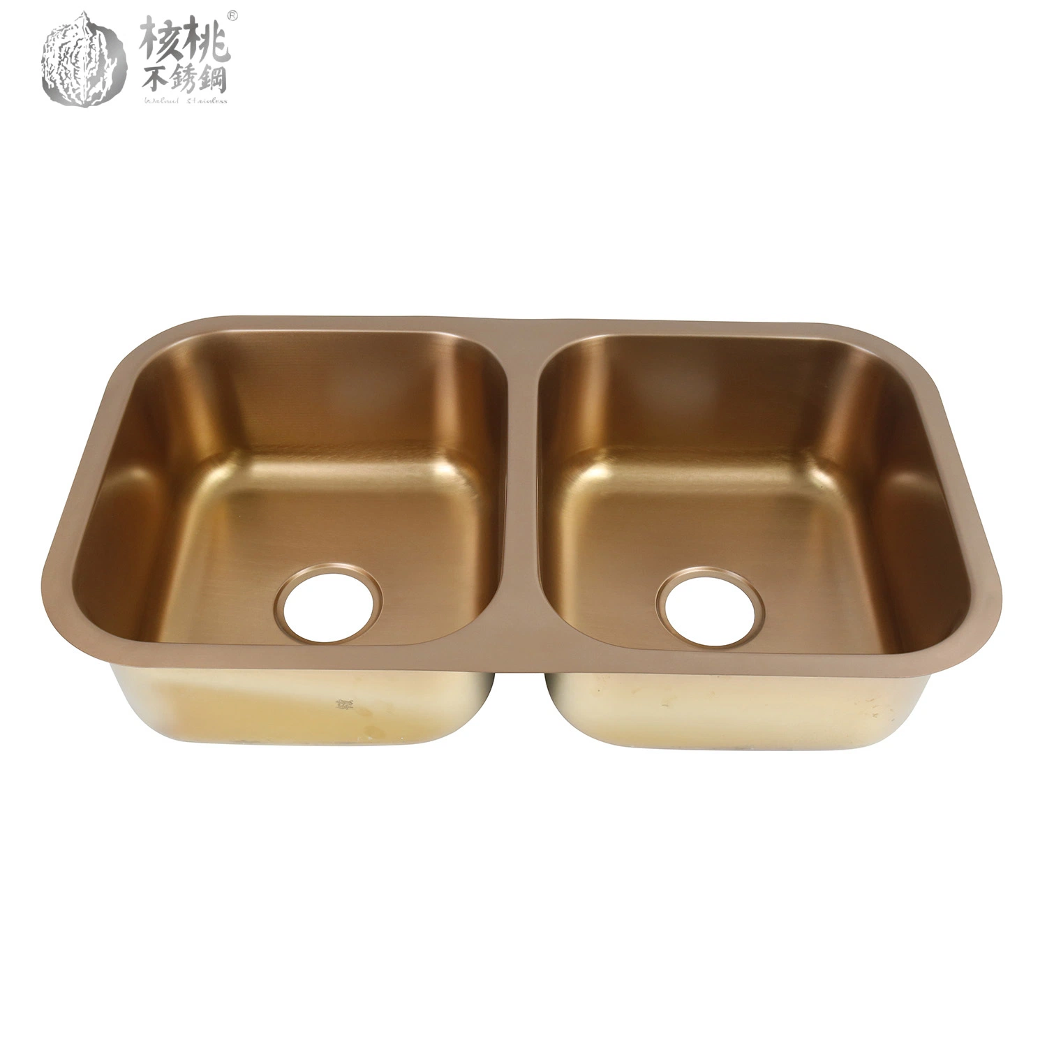 Pud8246 Stainless Steel Kitchen Sink Double Bowl Undermount China Wholesale/Supplier Factory Machine Pressed Sink Polished Accessories Bathroom Nanomerter