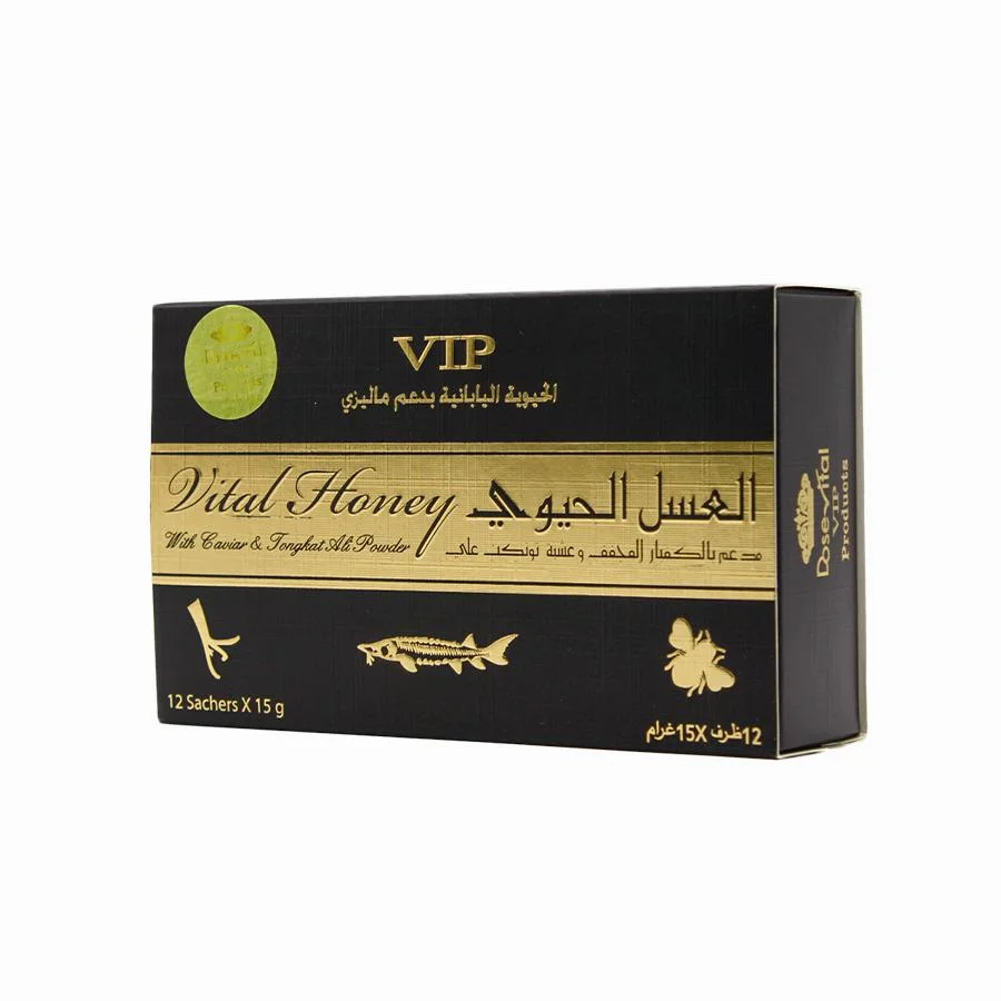 Cama de Oro 24K Sexual de la energía vital natural puro orgánicos producto de la salud de Miel de Abeja miel VIP Real