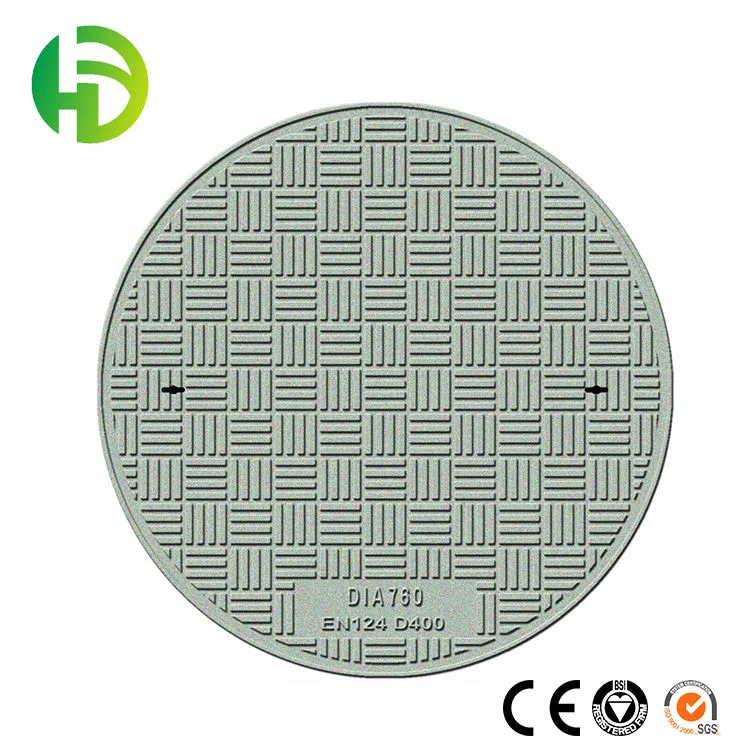 High quality/High cost performance  Non-Slip Super Loading Level D400 700 FRP Hand Laying up Products Outdoor Water Drain Covers FRP Manhole Cover