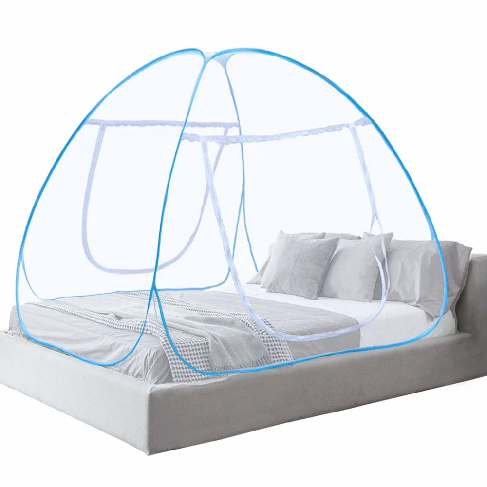 Plegable Portátil contra las picaduras de mosquitos para la Cama de viaje de Camping Al Aire Libre Home cama dosel Mosquitero Mosquitero emergente