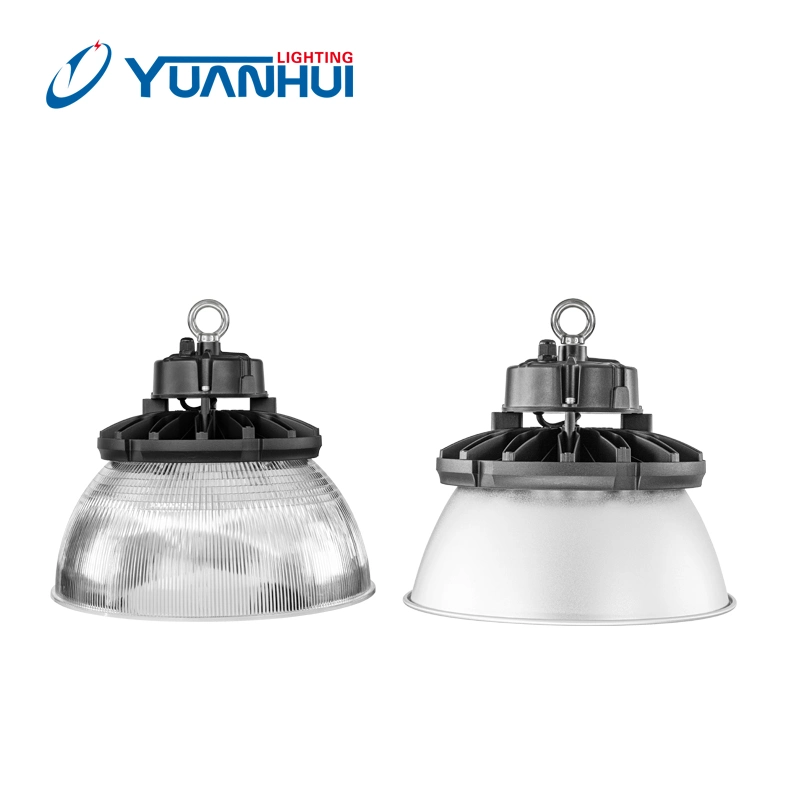 100W 150W 200W LED carcasa industrial lente Lumen Metal IP65 66 Mobiliario lineal OVNI High Bay Light