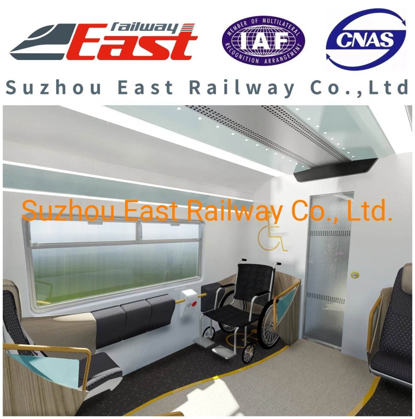 Railway Interior Solution for Passenger Car Coach/Emu/Lrt/Metro