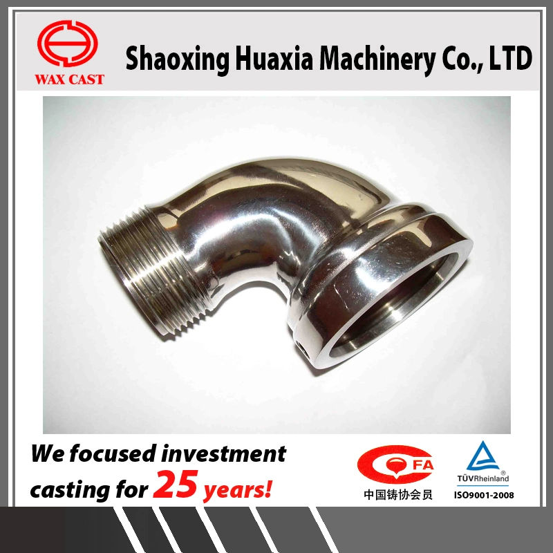 OEM Lost Wax Casting Investment Casting Valve Elbow 90degree Flanges