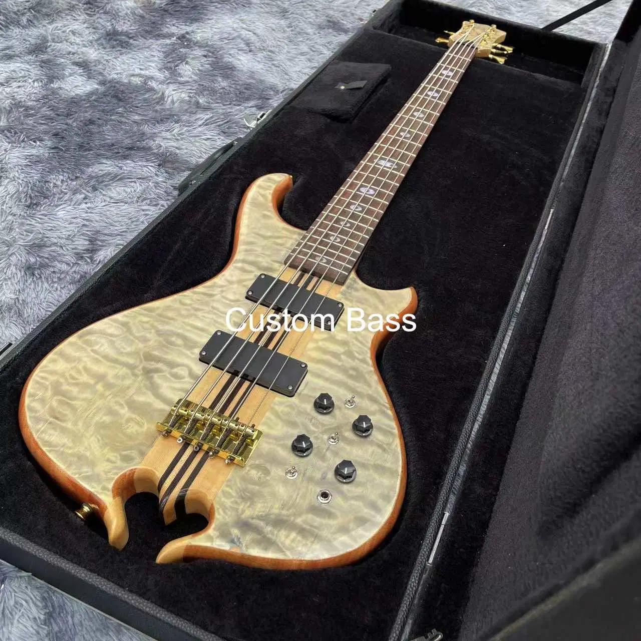 Custom 5 Strings Bass, E-Gitarre, Akustische Gitarre, Massivholz Gitarre