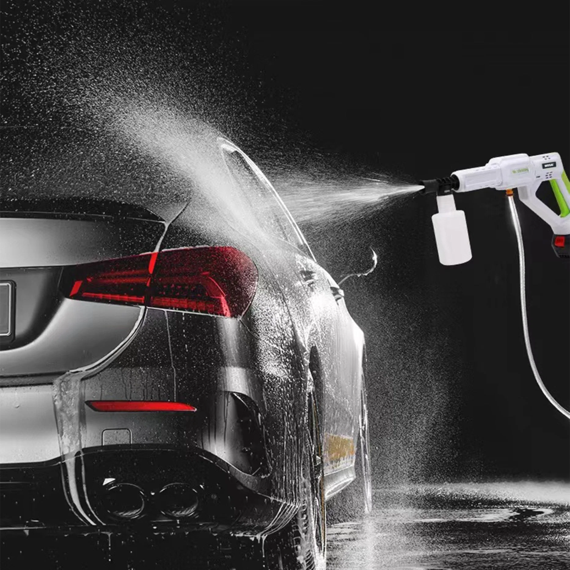 Long Range Cleaning Design 280W-330W Powered Water Gun Sprayer Wireless Portable High Pressure Brushless Car Washer