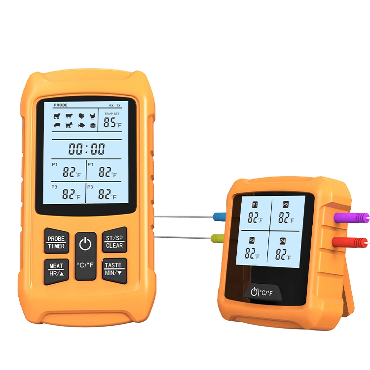 Digital inalámbrico RF 433MHz BBQ termómetro de carne para asar